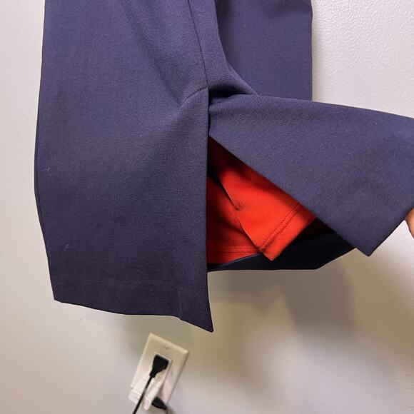 Boden Josephine Ponte midi Dress Navy Blue Sz 6 Office Flirty Romantic Career - Picture 13 of 16